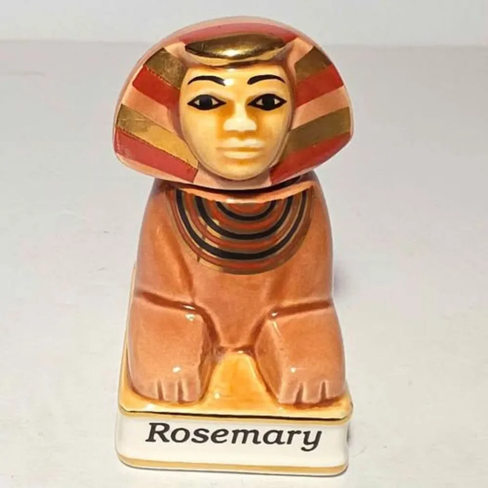 Danbury Mint Spices of the World Spice Jar Rosemary Egyptian Sphinx